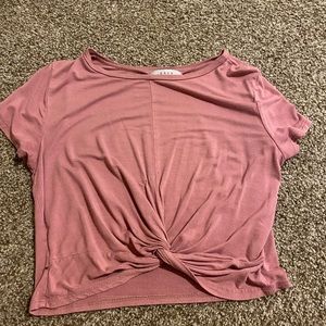 Cute cropped knot tee